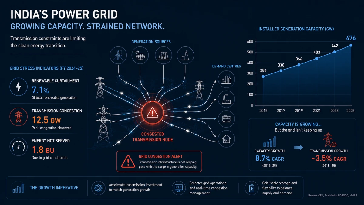 India Adds 30.6 GW of Renewable Capacity in H1 2026, Grid Strain Follows